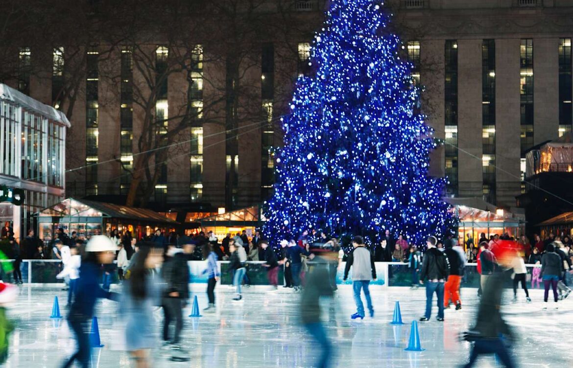 Annual Bryant Park Ice-Skating Trip