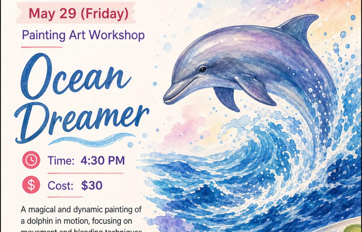 Painting Art Workshop:  “Ocean Dreamer” 